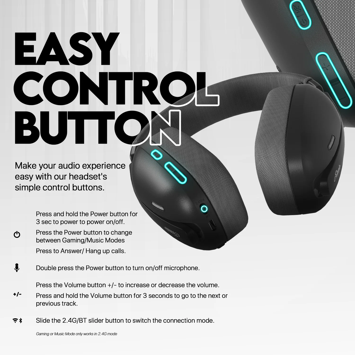 Fantech Studio WHG03 Wireless Black Headset Fantech Studio WHG03 Wireless Black Headset